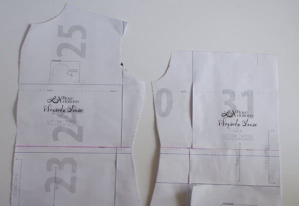 Rhapsody dress pattern hack