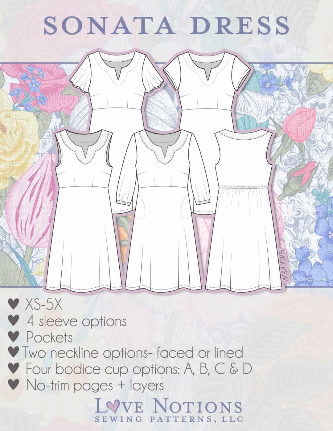 Seamless sewing pattern  Sewing patterns, Easy sewing patterns