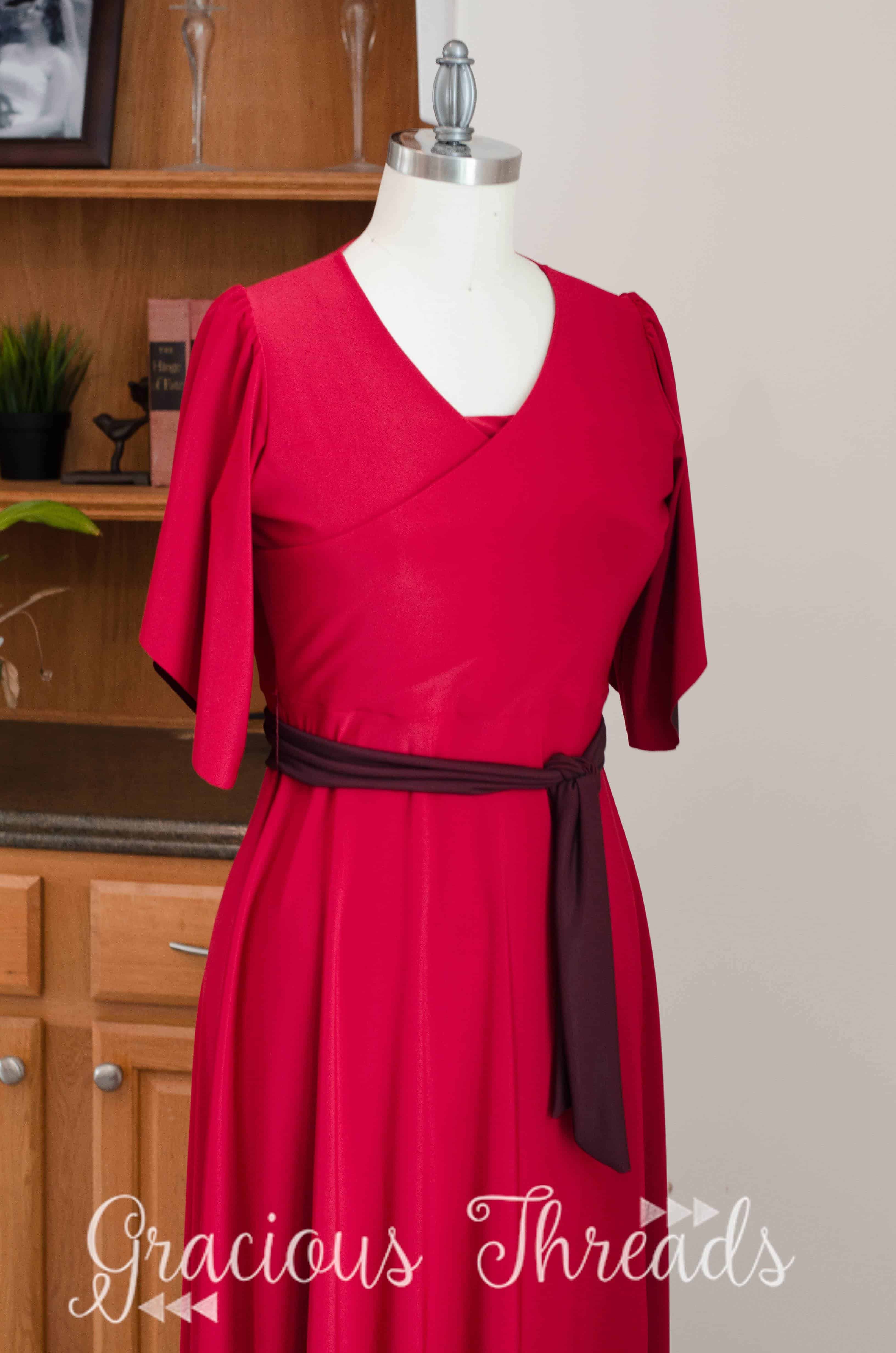 Learn how to add flutter sleeves to the Willow Wrap Dress sewing ...