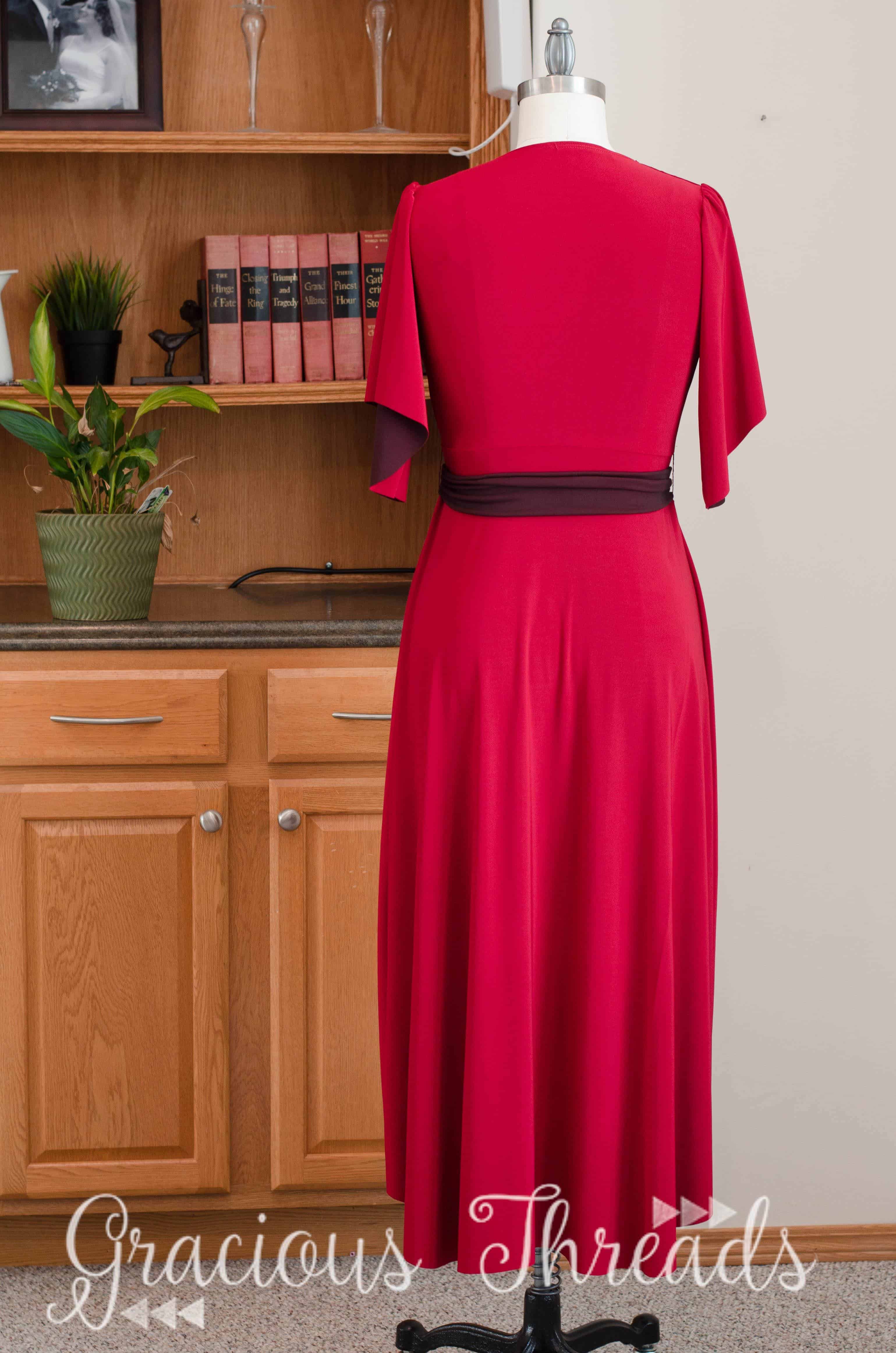 Learn how to add flutter sleeves to the Willow Wrap Dress sewing ...