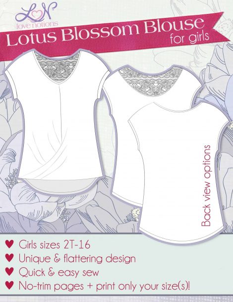 Love Notions Lotus Blossom Blouse Pattern