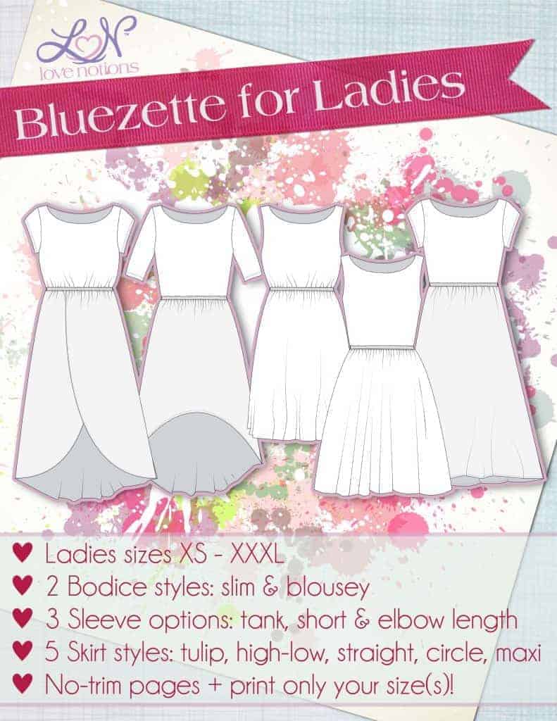 Bluezette Dress Pattern for Ladies