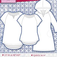 Love Notions Wrigley Raglan and Dress Easy PDF Pattern