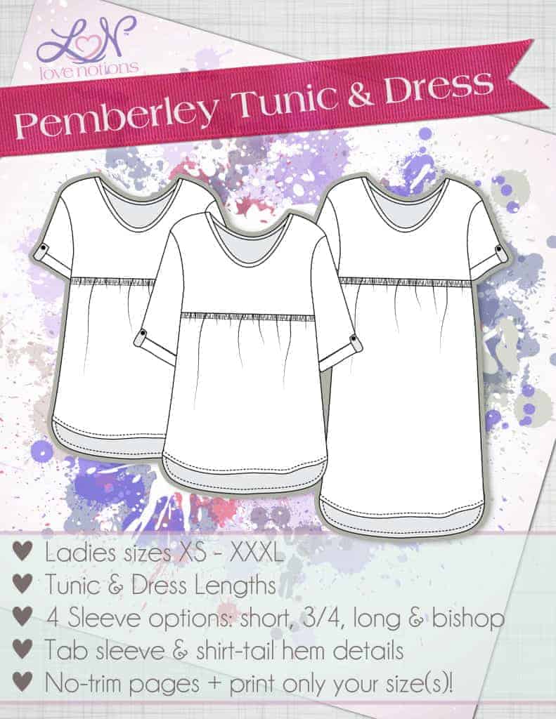Pemberley Tunic and Dress Pattern