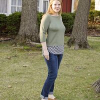 Tabitha Top with shirttail hem