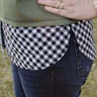 Tabitha Top with shirttail hem