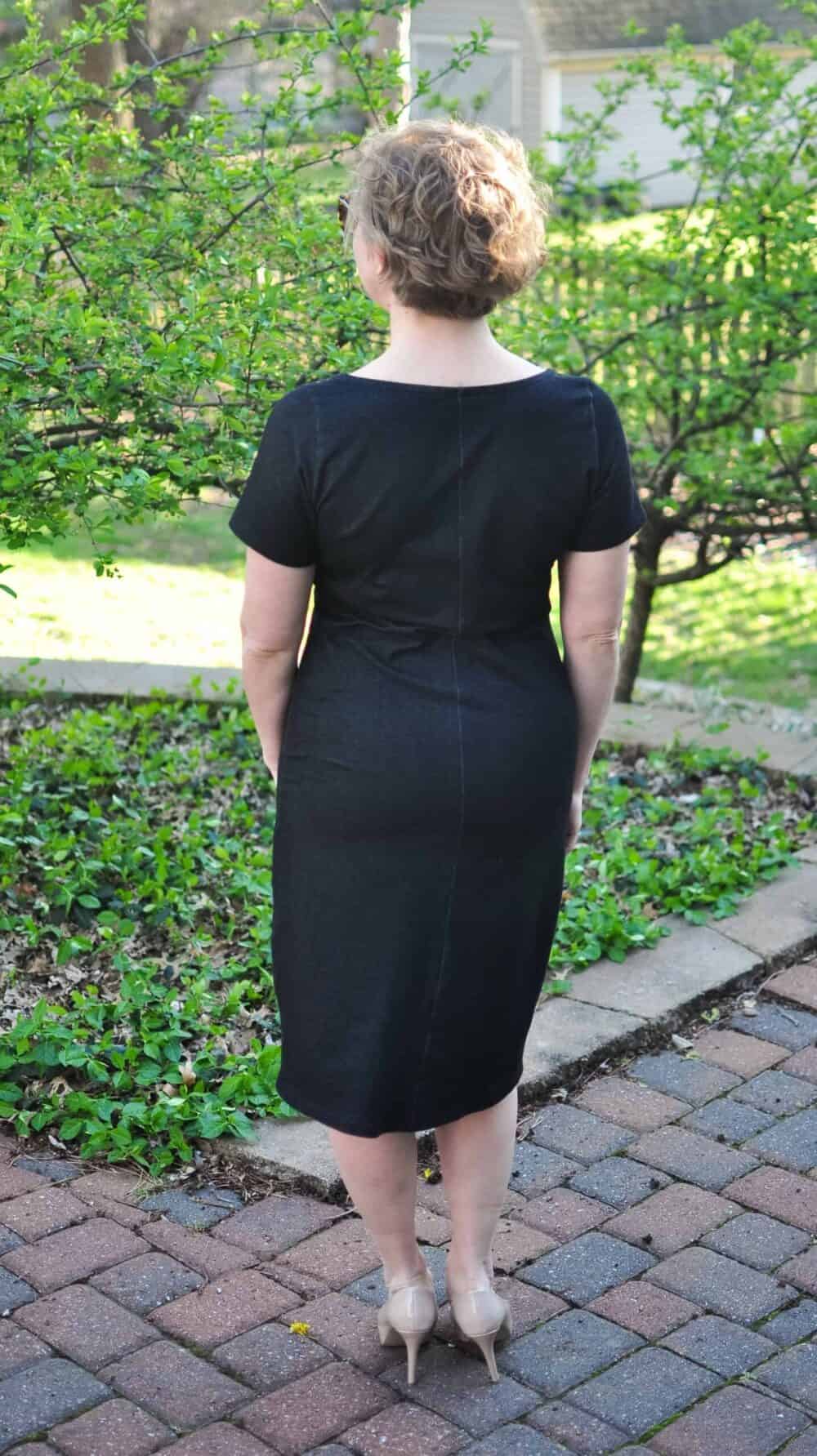 Knit sheath dress sewing pattern. Print and download it today.