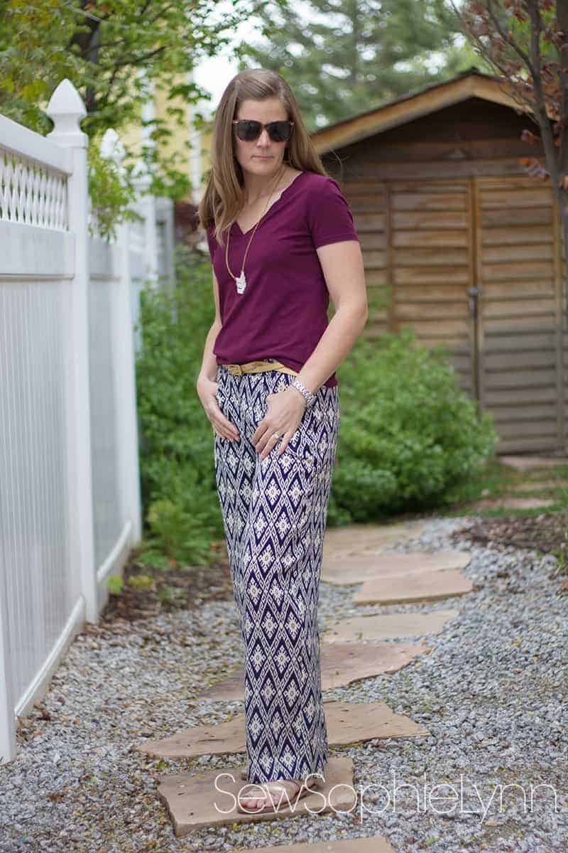 palazzo pants pattern by Love Notions 