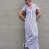 Tidal maxi dress with short sleeves