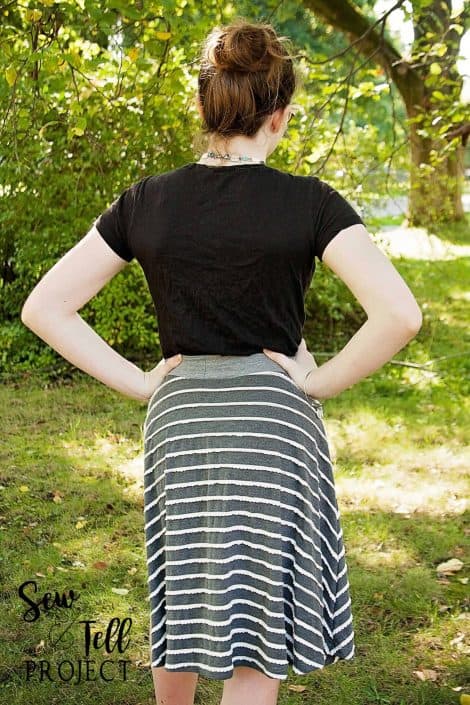 Free circle skirt downloadable pdf sewing pattern.