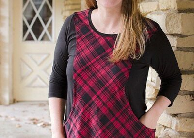 Sewing the Trendy Tunic pocket video tutorial
