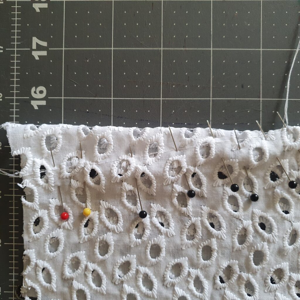 Fabric with best sale holes called