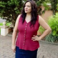 dress and peplum woven sewing pattern