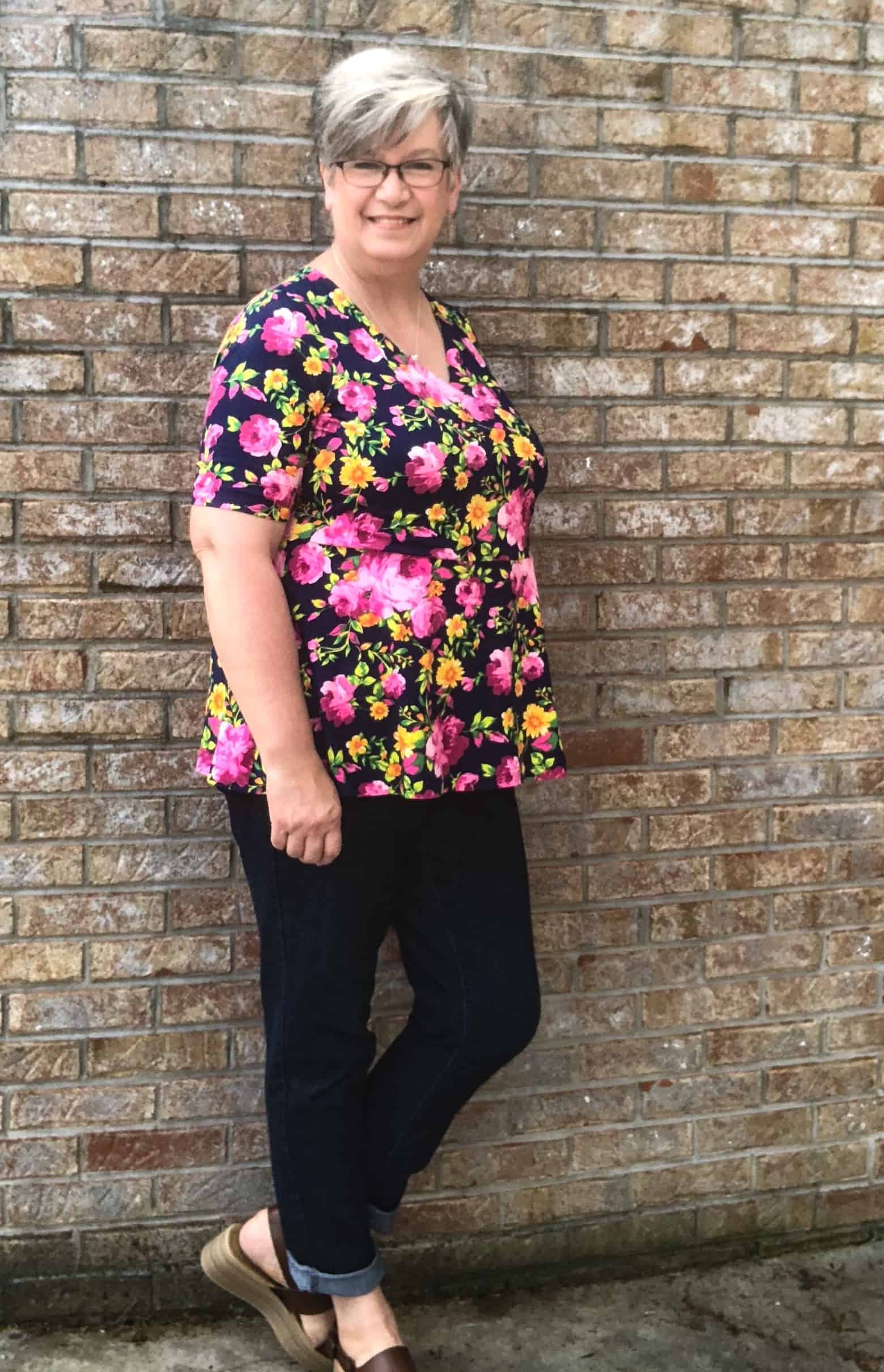 Jannie L S Wrap Dress Begonia Pink Aop Flo