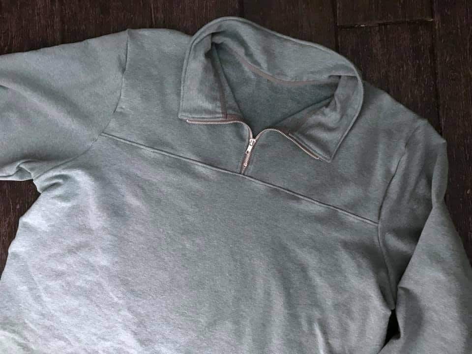 quarter zip pullover tutorial