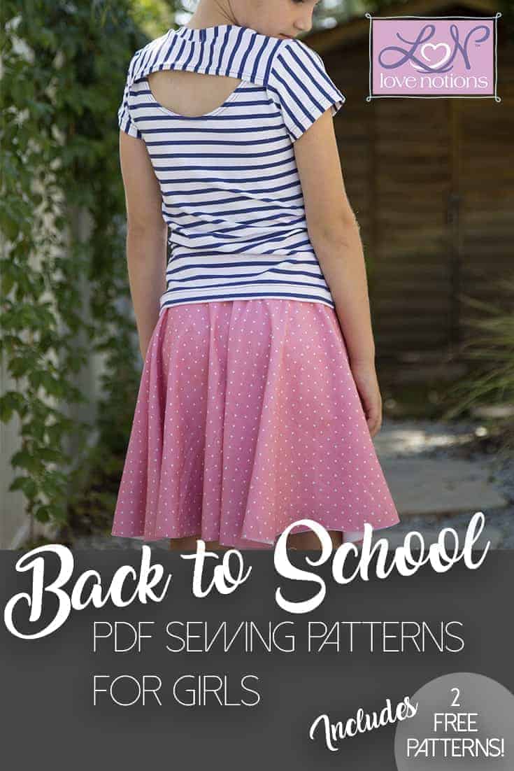 Back to School Girls Sewing Patterns