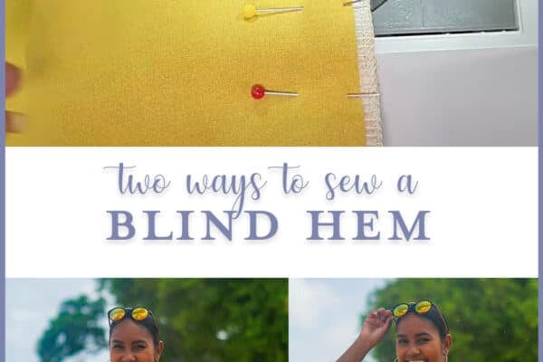 Two ways to sew a blind hem