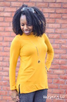 Terra Tunic funnel neck