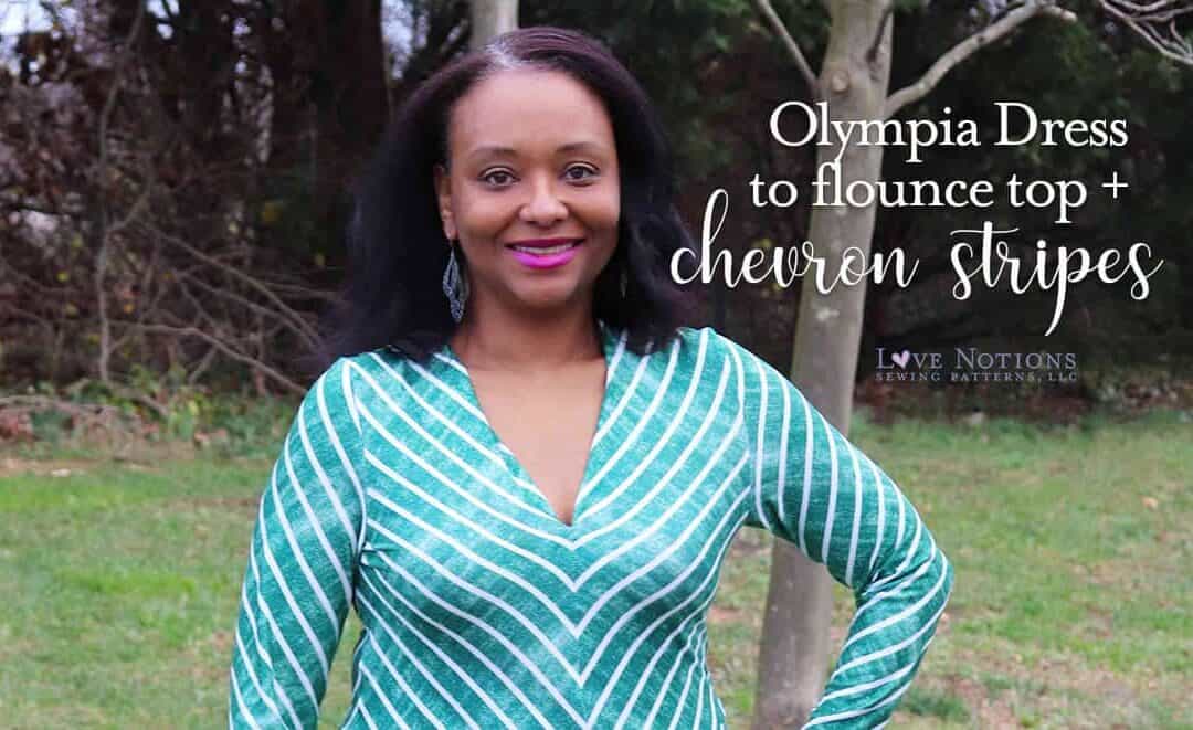 Olympia Flounce Top + Chevron Bodice