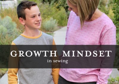 How to keep a growth mindset in sewing