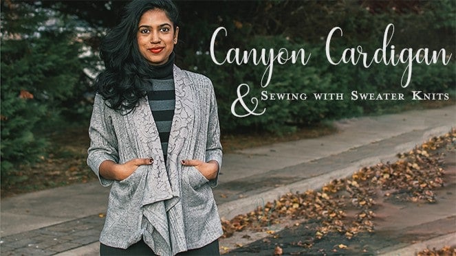 canyon cardigan sewing pattern