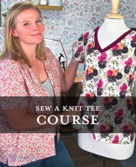 sew a knit tee course
