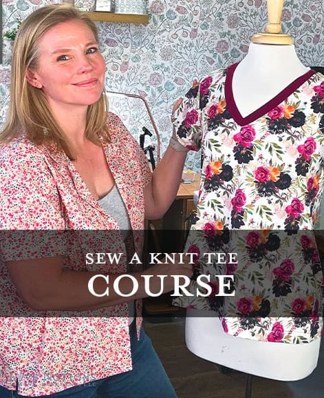 Sew a knit tee course