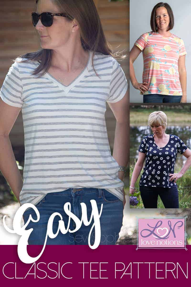 Classic Tee Shirt - Love Notions Sewing Patterns