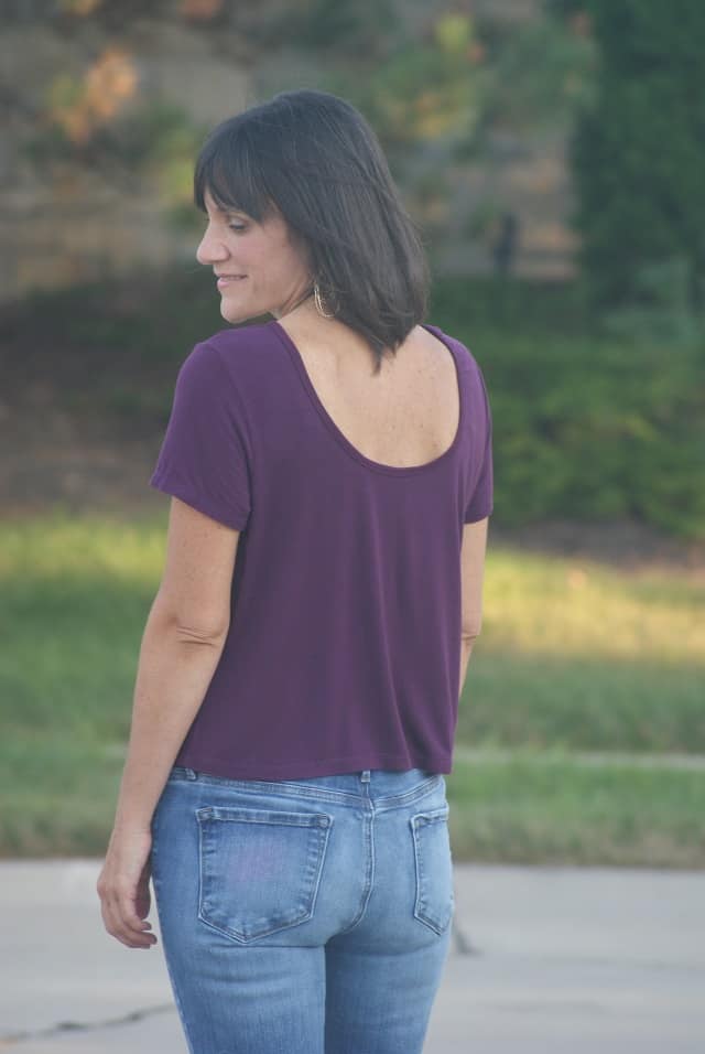 Scoop Back Tee