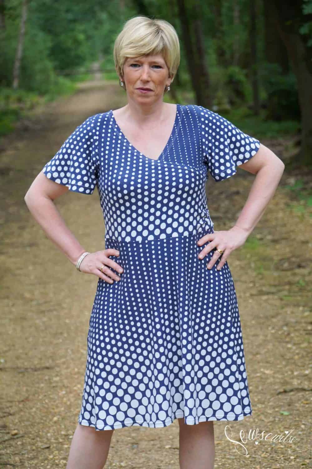 Wrap dress sewing pattern meant for ...