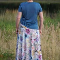Maxi skirt pattern with pockets