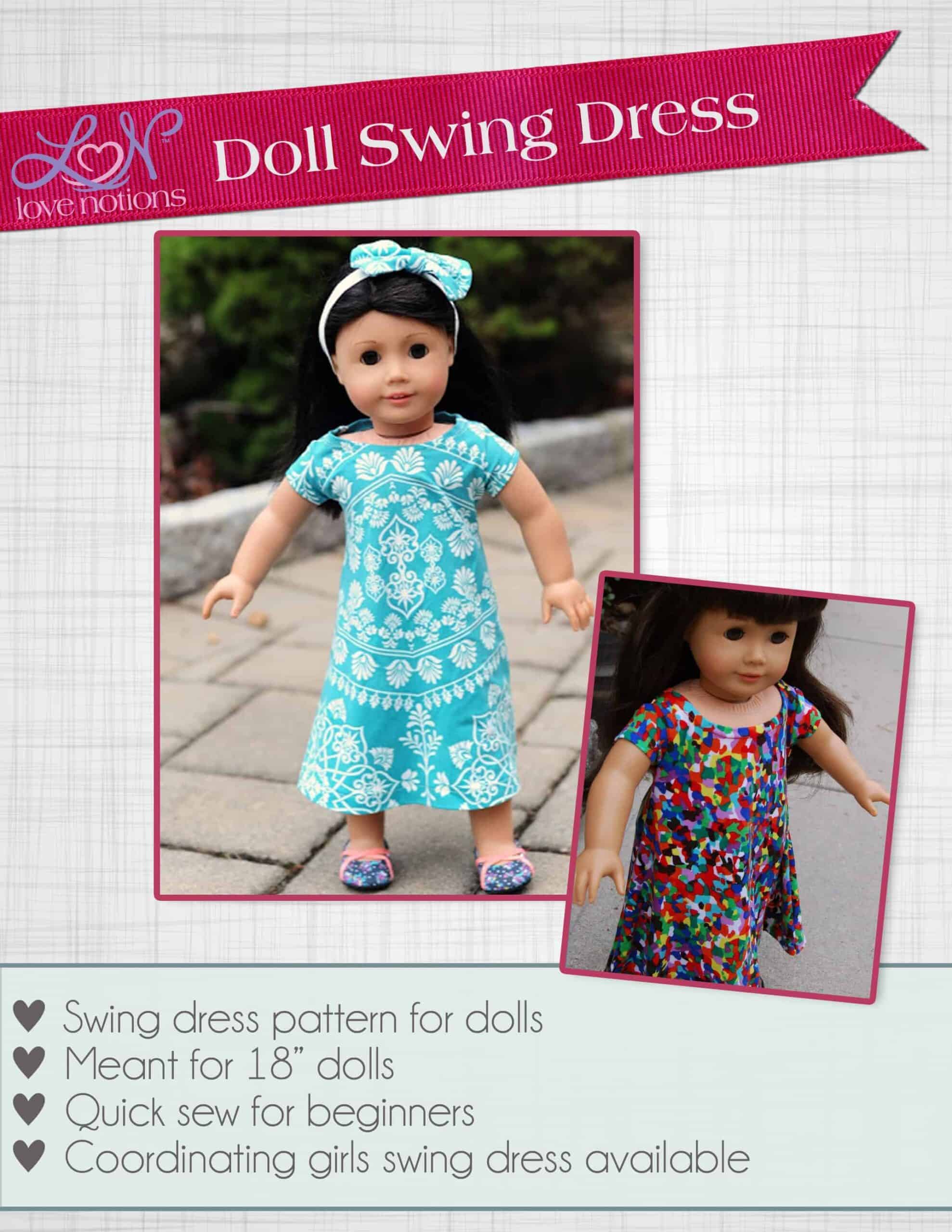 Doll swing dress pattern
