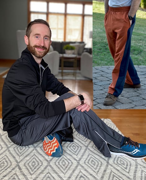 A photo of a finished Men’s Thomas Track Pants.