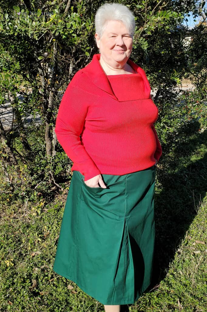 Encore Wool Slit Skirt main image 1