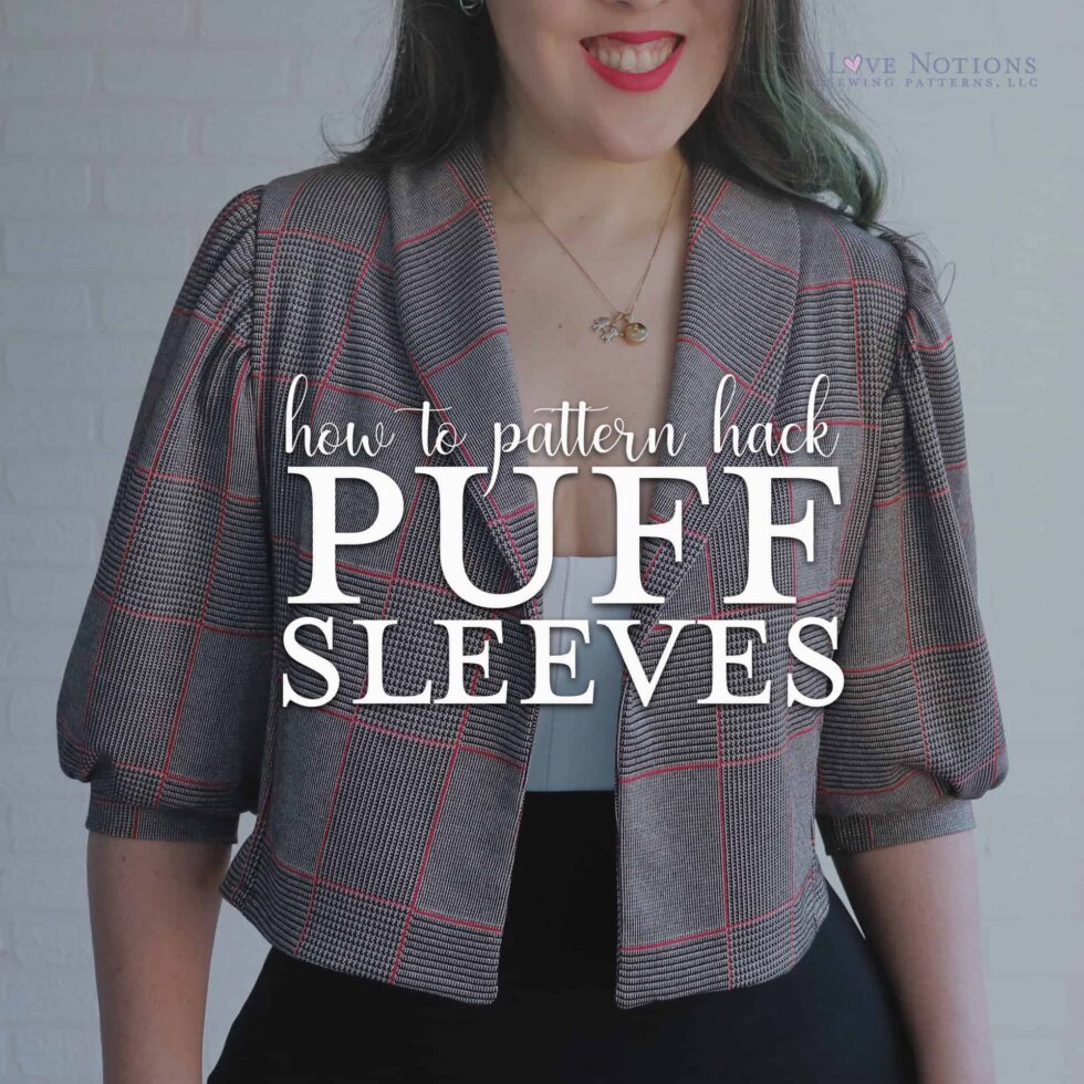 Sewing How To Puff Sleeve Hack + Metra Blazer Love Notions Sewing