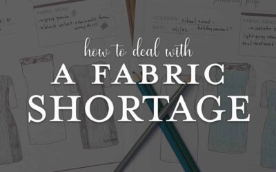 How to work creatively with fabric shortages + Tessa Sheath Dress