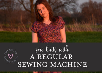 How to sew knits with just a regular sewing machine