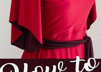 Willow Wrap Dress Pattern Hack: Adding Flutter Sleeves