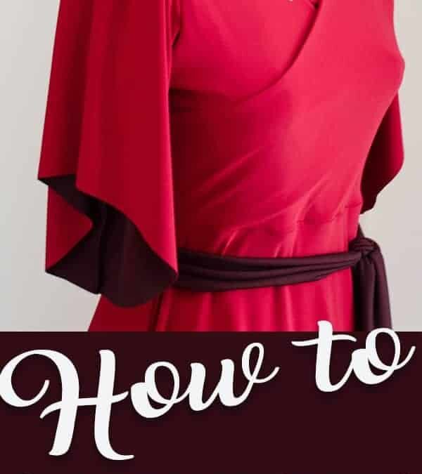 Willow Wrap Dress Pattern Hack: Adding Flutter Sleeves