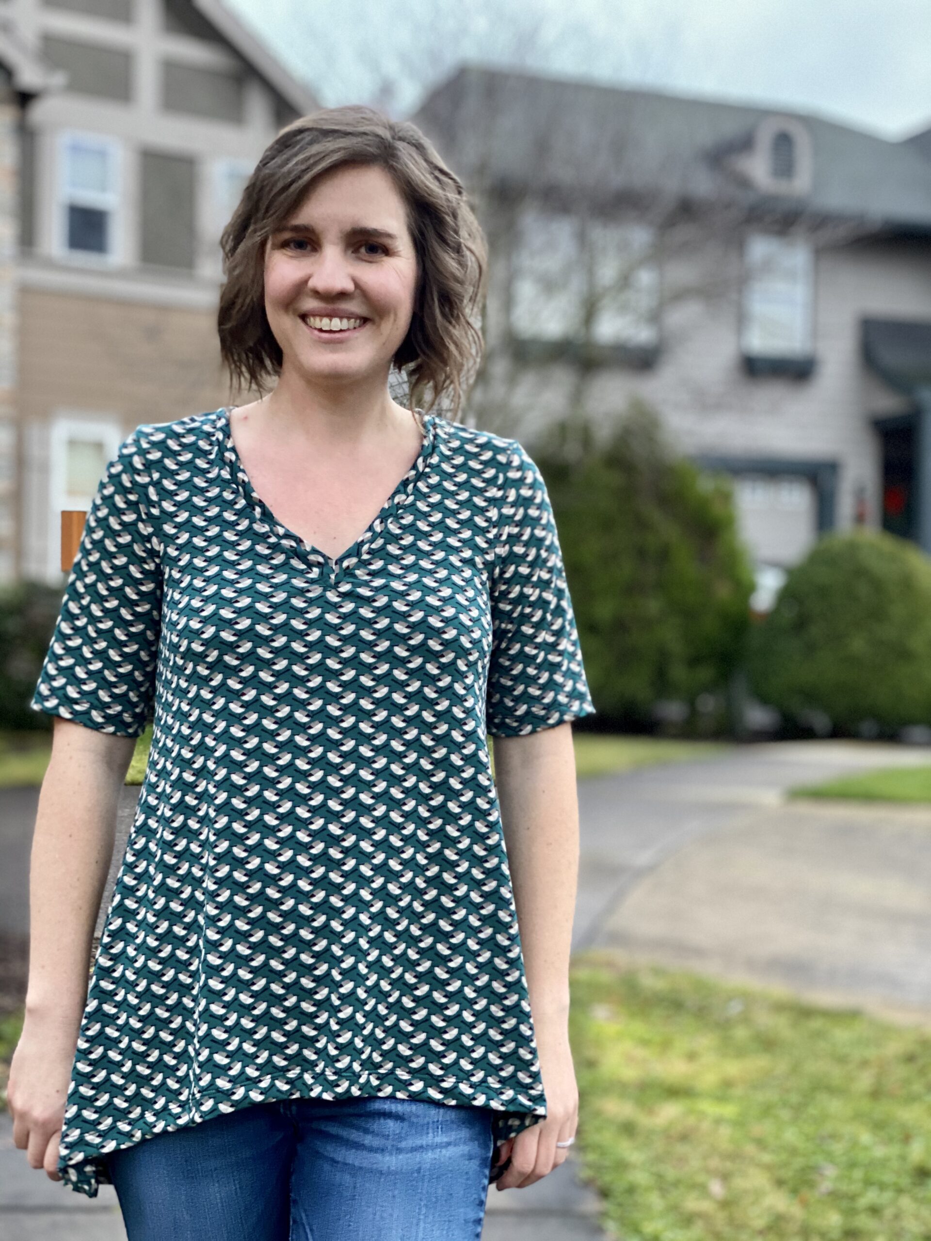 Swing top and dress sewing pattern by Love Notions. Get the Laundry Day