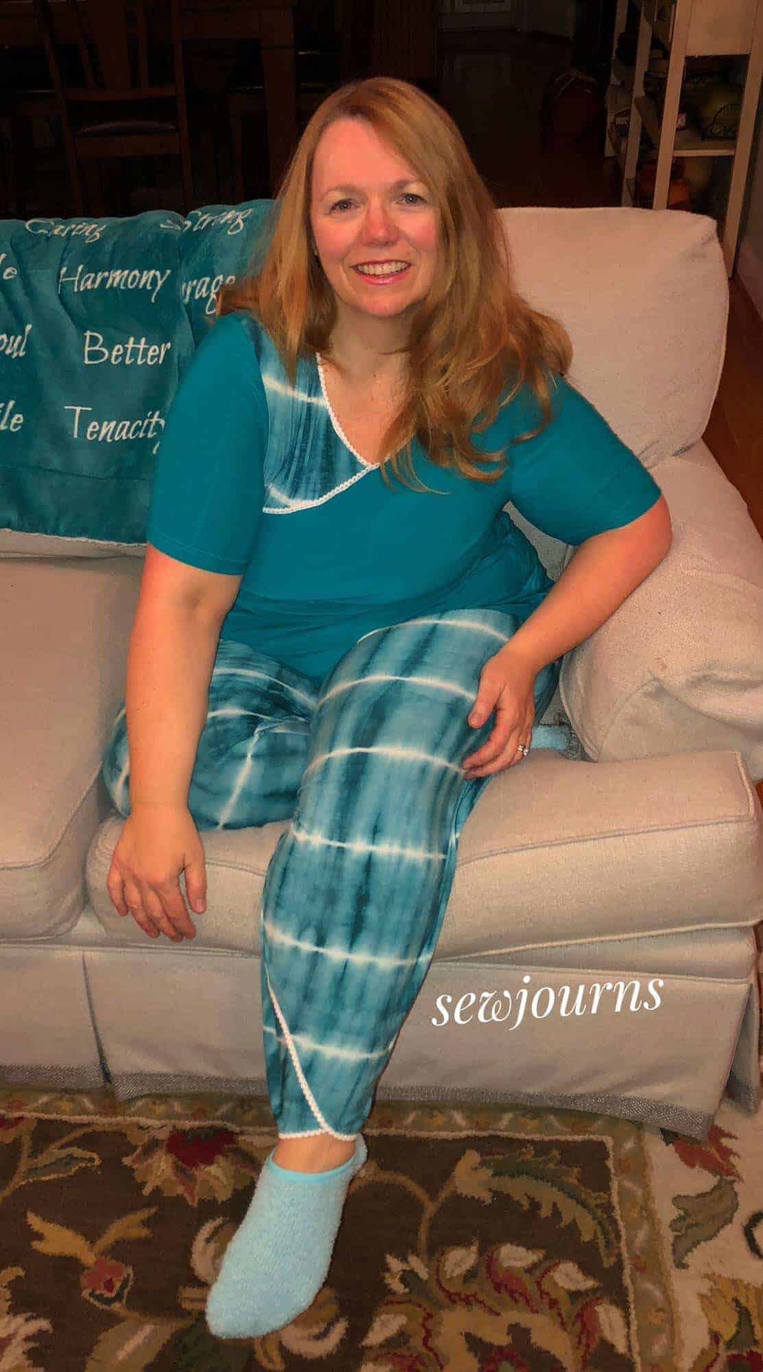 Ladies Tranquil Nightwear pajama pdf sewing pattern by Love Notions
