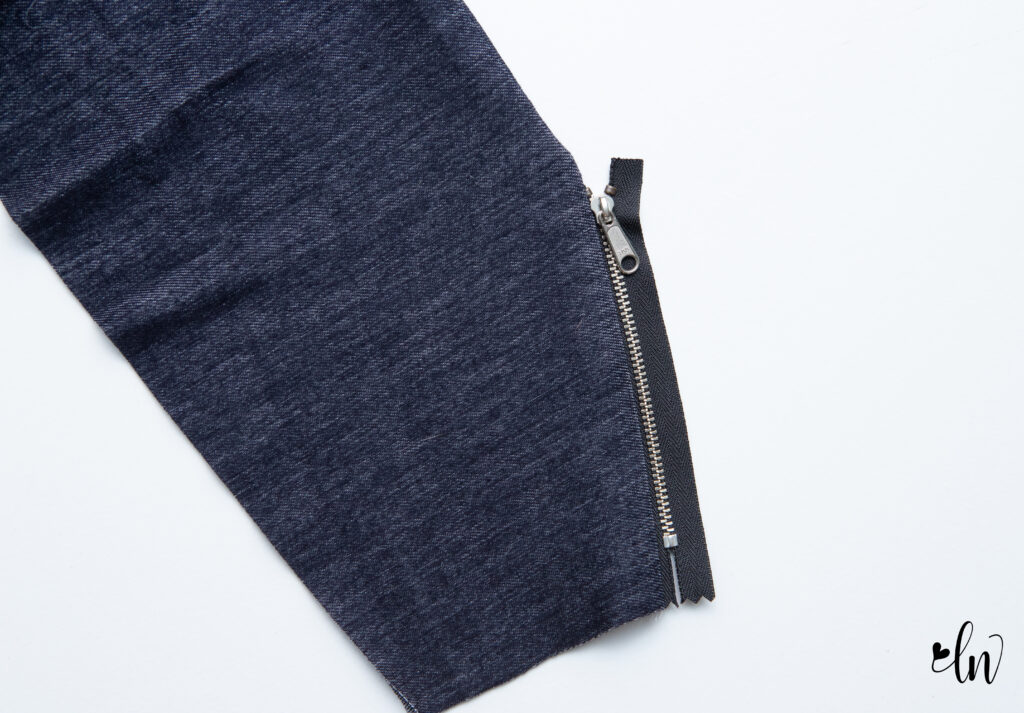 shawl collar with zipper