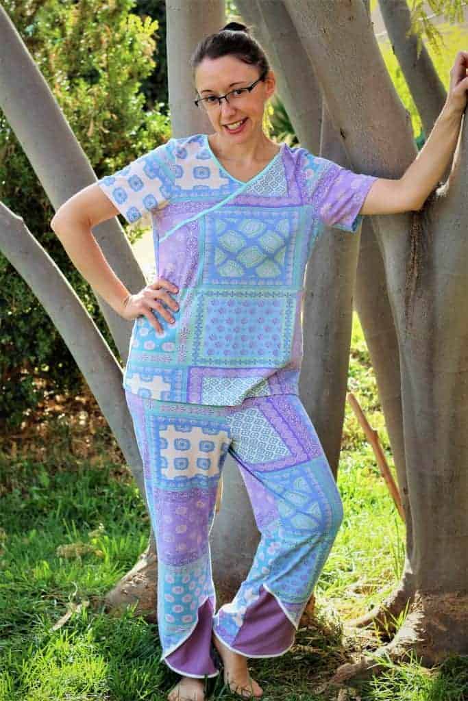 Ladies Tranquil Nightwear pajama pdf sewing pattern by Love Notions
