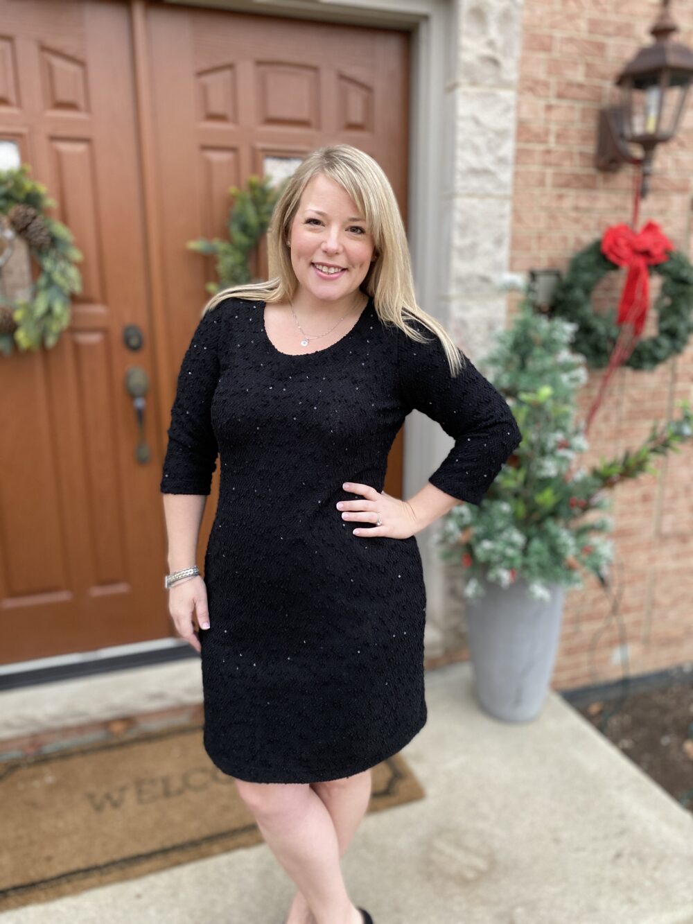 Knit sheath dress sewing pattern. Print 
