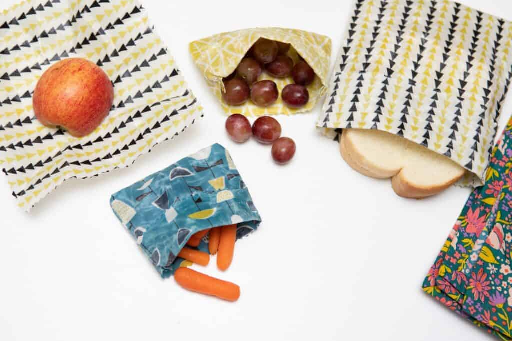 Simple DIY Reusable Fabric Snack Bags - Bite Sized Biggie