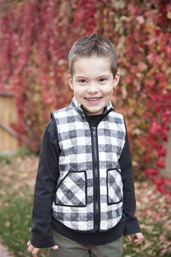 Vest pdf pattern for boys