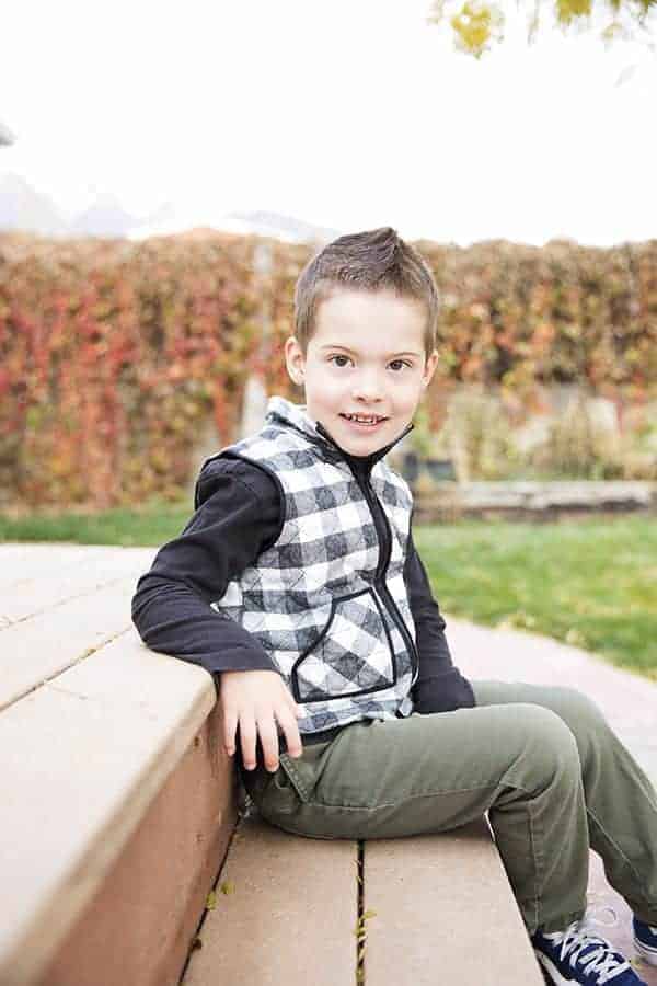Buffalo plaid boys vest store