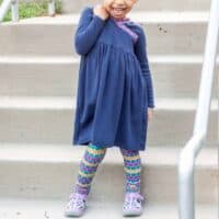 -LN Everyday Playdress and Leggins with Little Roots Fabric-2042