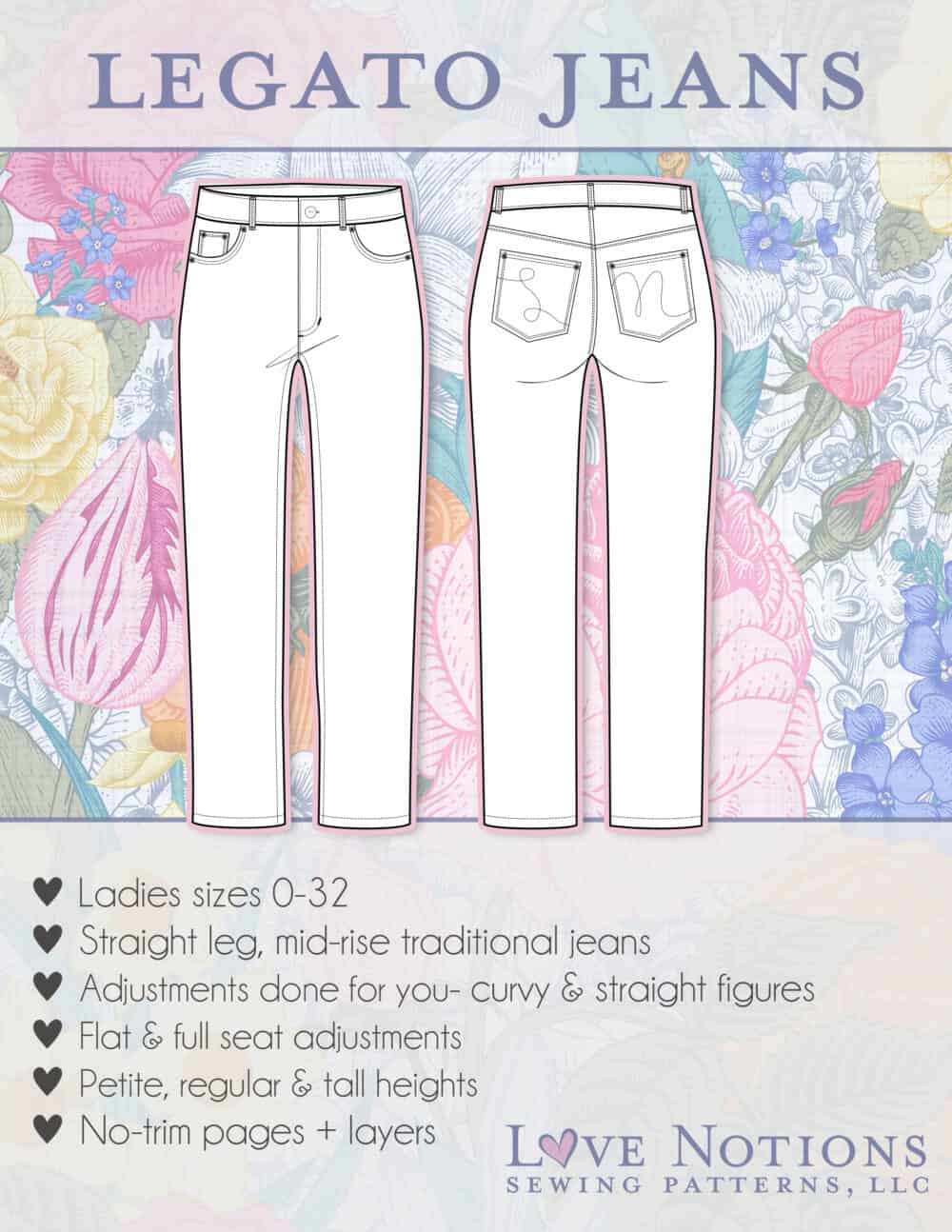 Legato Jeans Course Love Notions Sewing Patterns