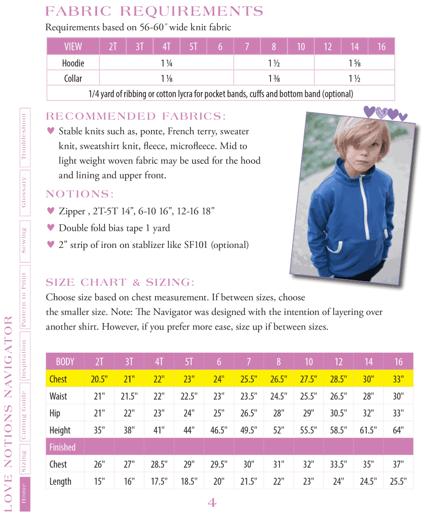 kids pullover pdf pattern